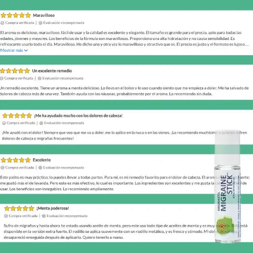 MigraStick™ roll-on: Alivio natural al instante