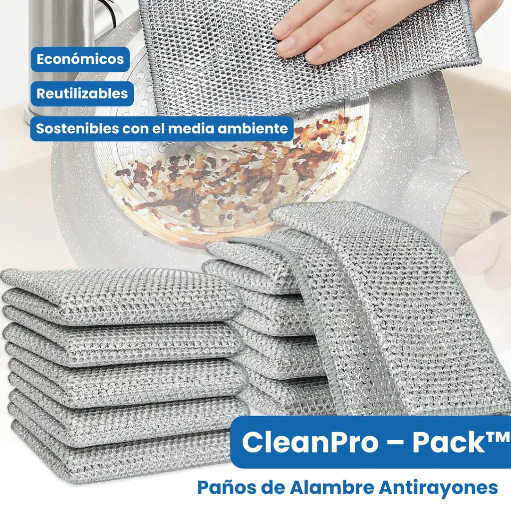 CleanPro – Pack™: Paños mágicos de limpieza x 10 unidades + Envío GRATIS