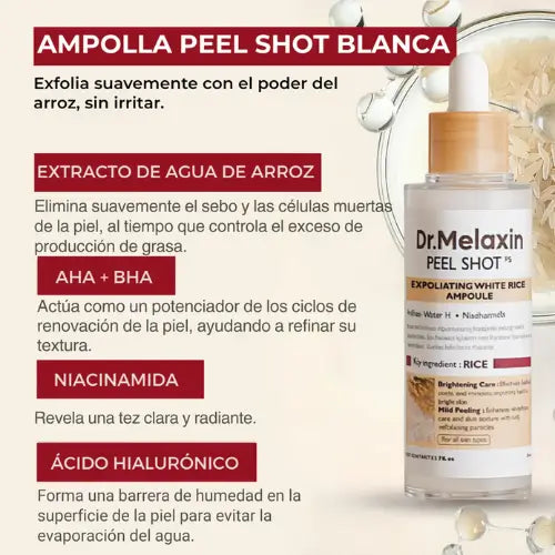 Serum Exfoliante de Arroz Negro– Dr. Meloxin