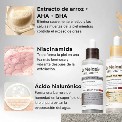 Serum Exfoliante de Arroz Negro– Dr. Meloxin