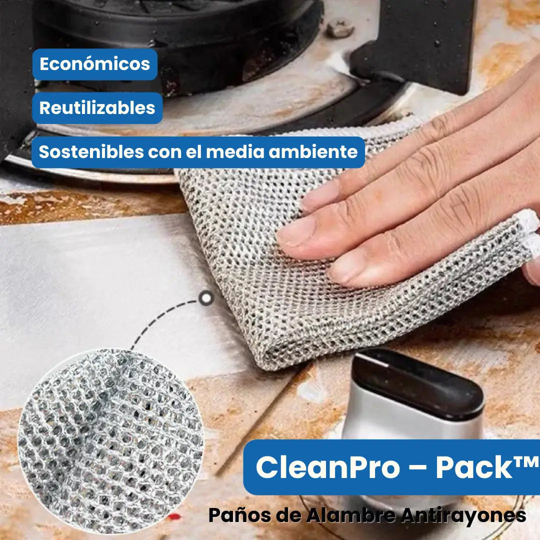 CleanPro – Pack™: Paños mágicos de limpieza x 10 unidades + Envío GRATIS