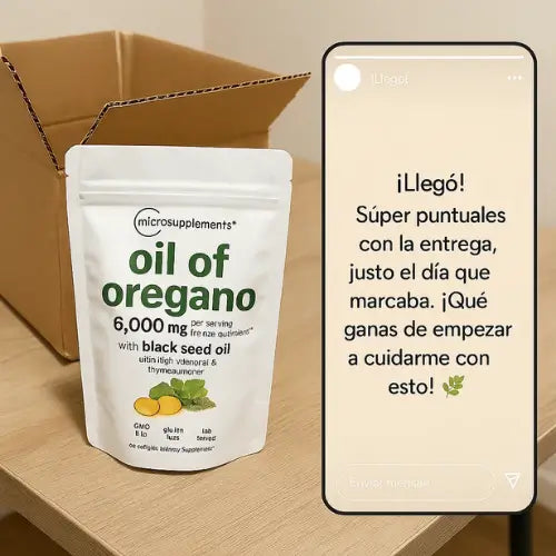 OréganoBoost™: Cápsulas de orégano + Semilla negra