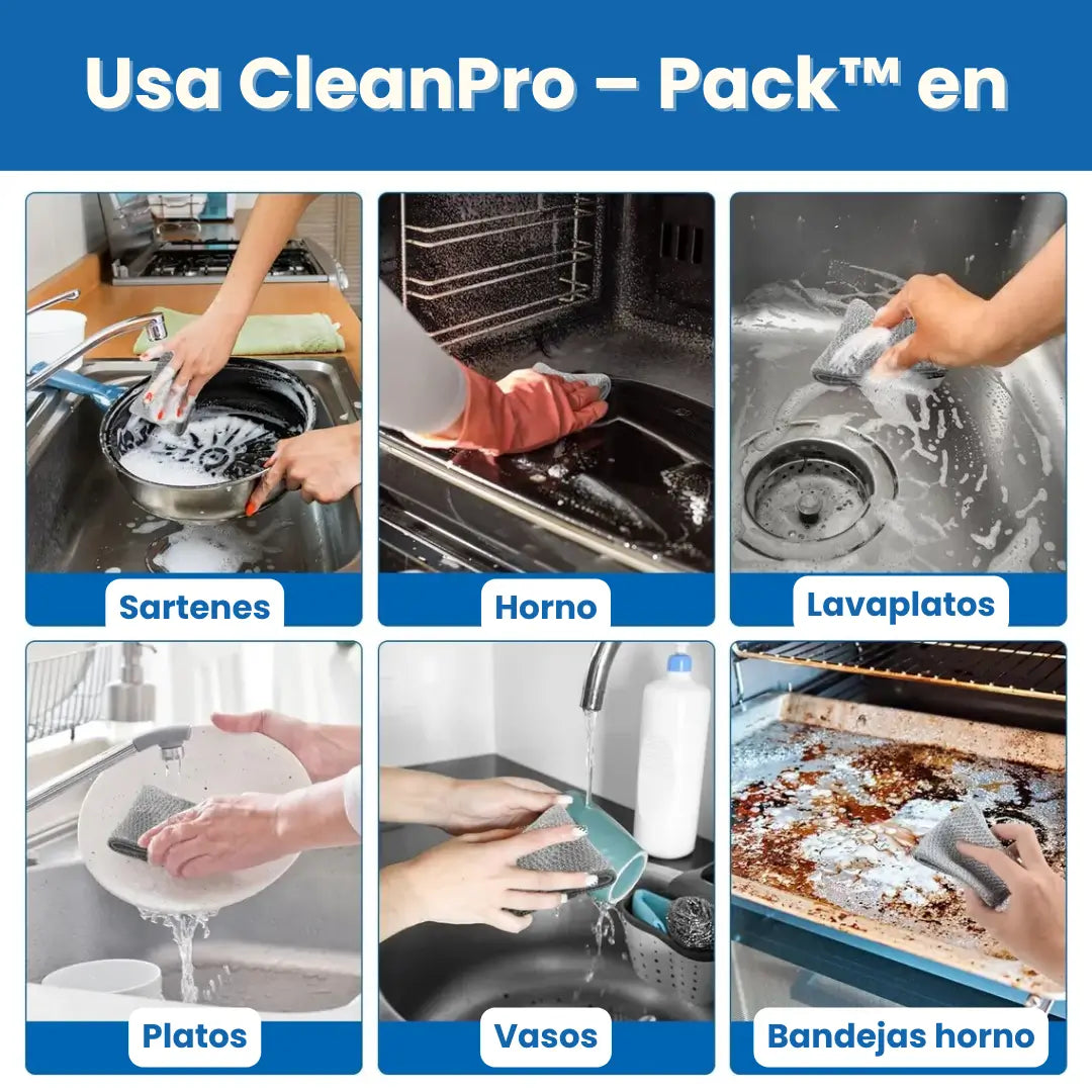¡NUEVOS! CleanPro – Pack™: Paños mágicos de limpieza x 10 unidades + Envío GRATIS
