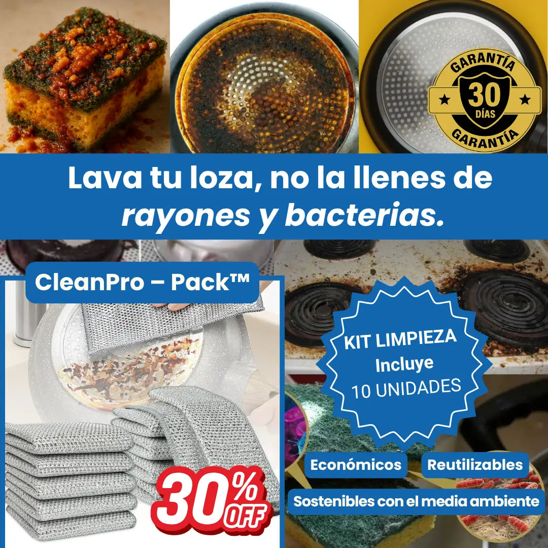 CleanPro – Pack™: Paños mágicos de limpieza x 10 unidades + Envío GRATIS